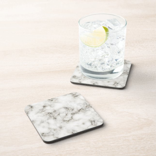 Ebony Ivory marble Coaster (Right Side)
