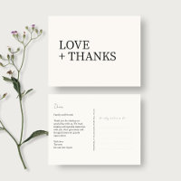 Ebony & Ivory | Non-Photo Wedding Thank You