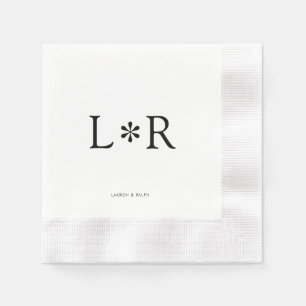 Ebony & Ivory Stylish Modern Napkin