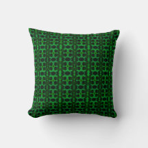 Ebony Lime Modern African Black & Green Geometric