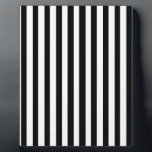 Ebony Snow Plaque<br><div class="desc">Ebony Snow is a simple design of black and white stripes that suits all occasions and items. This image is available on a variety of other products,  just click the link below the photo near 'About this Design'.</div>