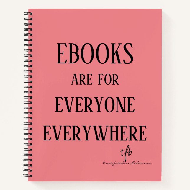 Ebooks Everyone Everywhere Personalised Notebook (Front)