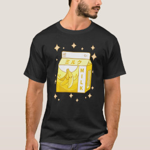 Eboy Milk Shake Carton Cute Japanese Banana Milk D T-Shirt