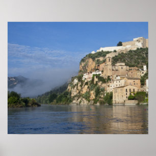 Ebro River (Ria Ebre); Templar castle;  early Poster