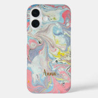 Ebru Art Pastel Abstract —