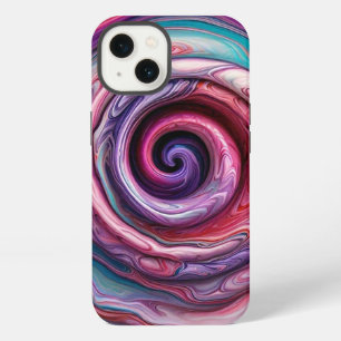 "Ebullient Spiral Dance" iPhone 13 Case