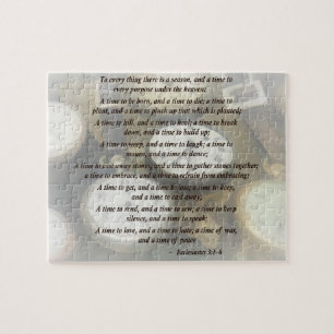 Ecc 3 1-8 To every thing there is a season Jigsaw Puzzle