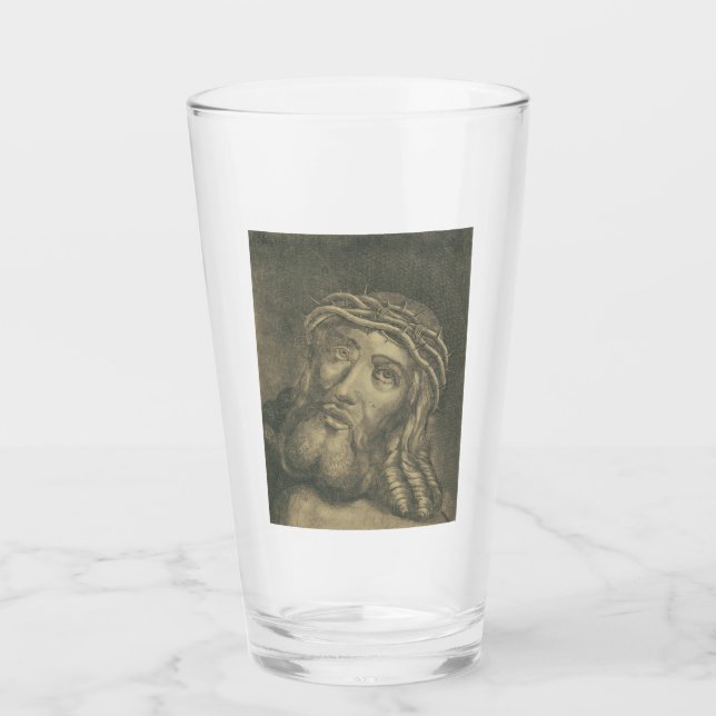 Ecce homo Holy Face of Jesus Glass (Front)