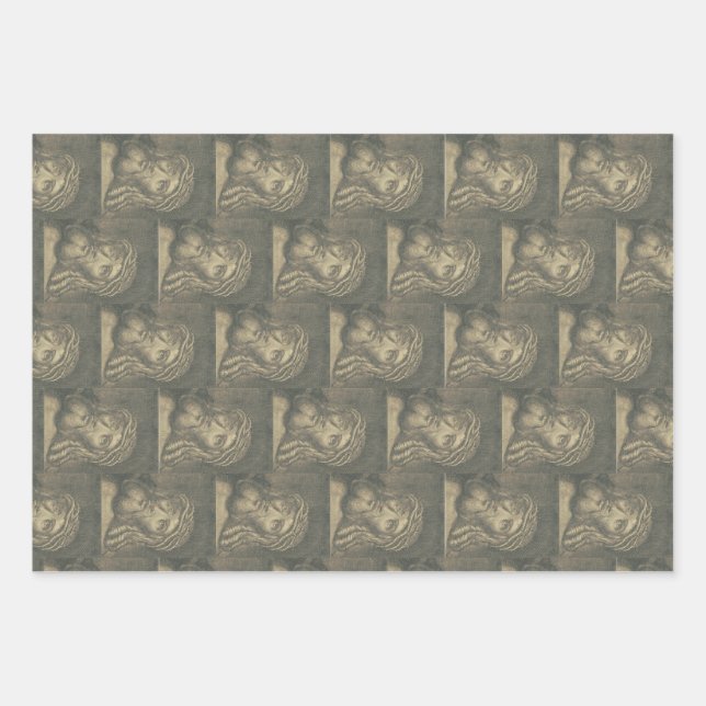 Ecce homo Holy Face of Jesus Wrapping Paper Sheet (Front)