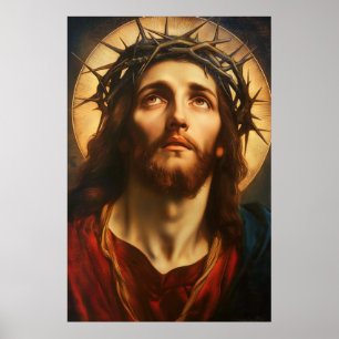 Ecce Homo Jesus Christ with Crown of Thorns Poster