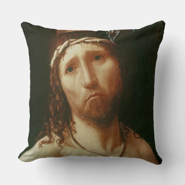 Ecce Homo (oil on panel) Cushion (Front)