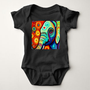 Eccentric Elephant Baby Bodysuit