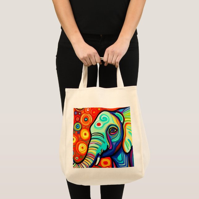 Eccentric Elephant Tote Bag (Front (Product))