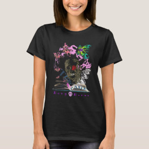 Eccentric Kooky Bong Bones Script Illustration Des T-Shirt