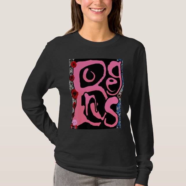 Eccentric Kooky Bong Bones Script Illustration Tee (Front)