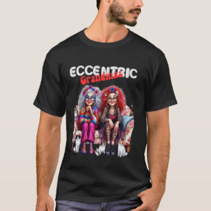 Eccentric Unique Grandmas and Their Cats T-Shirt