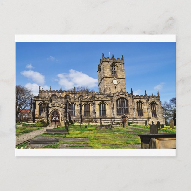 Eccles field church sheffield postcard (Front)