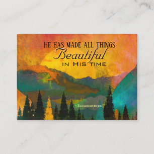 Ecclesiastes 3:11 He has made all things Beautiful Business Card