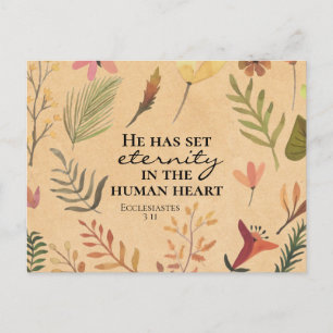 Ecclesiastes 3:11 He has set eternity in the heart Postcard
