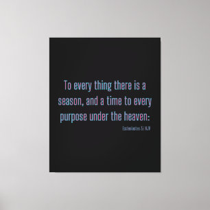 Ecclesiastes 3:1 Bible Verse KJV Wall Art