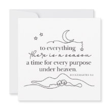ECCLESIASTES 3:1 - Personalised Note Card