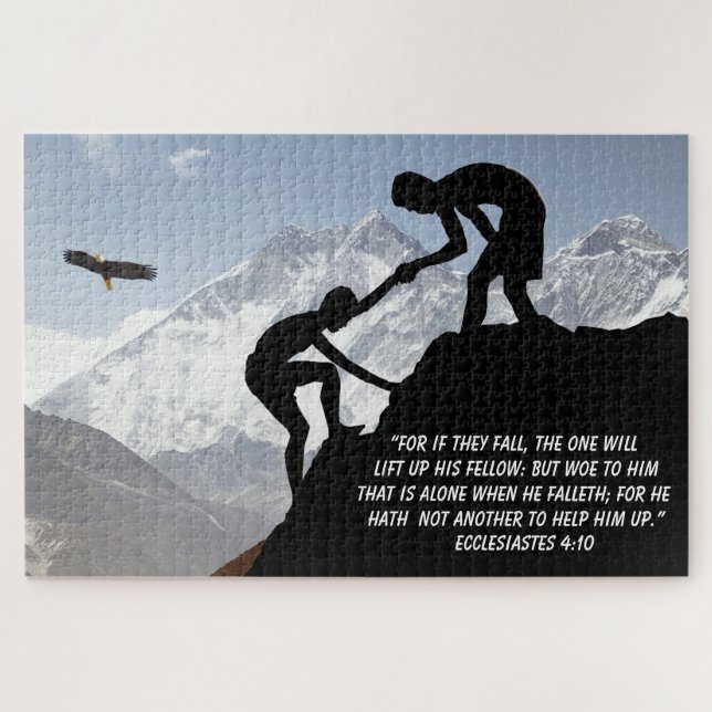Ecclesiastes 4:10 jigsaw puzzle (Horizontal)