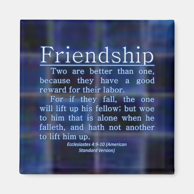 Ecclesiastes 4:9-10 magnet (Front)