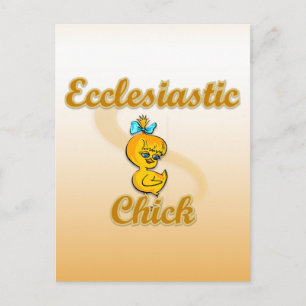 Ecclesiastic Chick Postcard