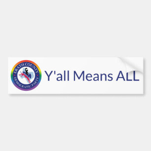 ECDP Pride Bumper Sticker - Y'all Means ALL