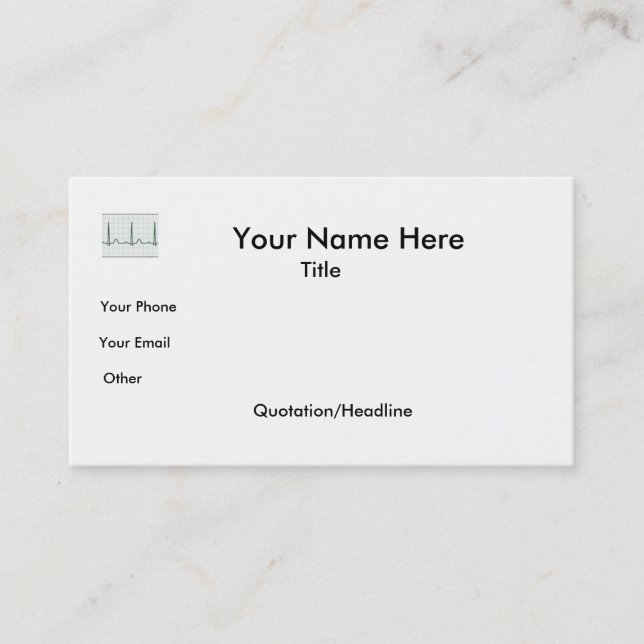 ECG Business Card (Front)