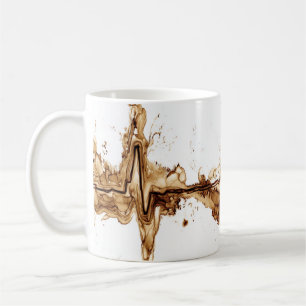 ECG Coffee Stain Art Nursing Mug