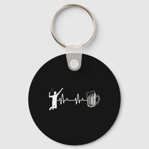 Ecg Heartbeat Badminton Player Shuttle Sports Smas Key Ring