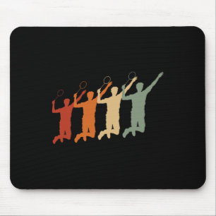 Ecg Heartbeat Badminton Player Shuttle Sports Smas Mouse Pad