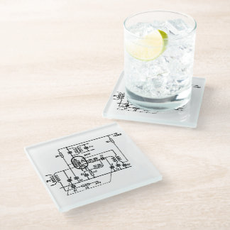 ECH81 Frequency Converter Glass Coaster