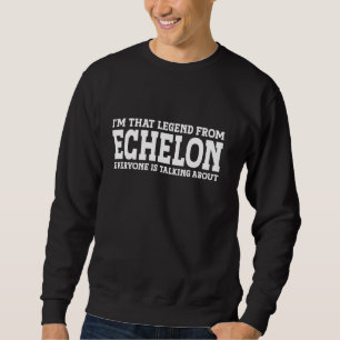 Echelon Hometown NJ New Jersey Home Roots Funny Ci Sweatshirt