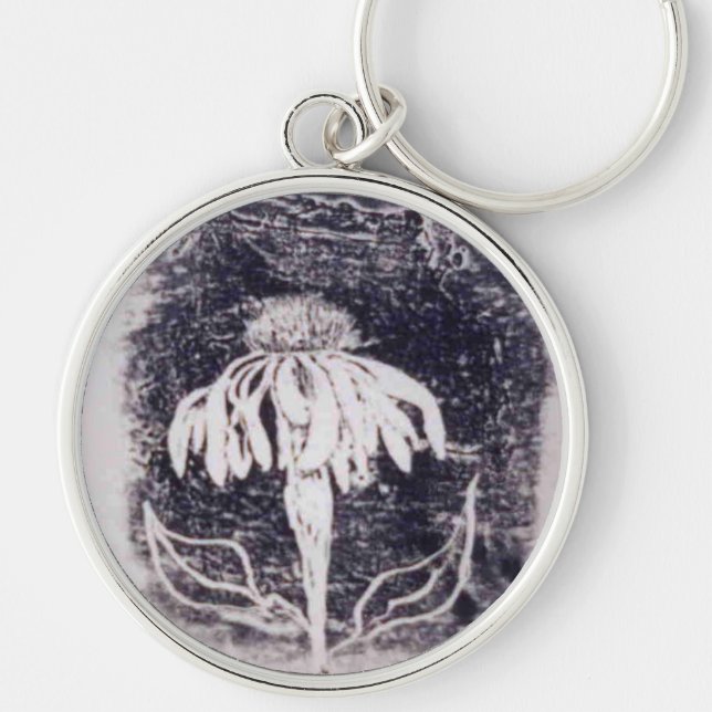 "Echenecea" Floral Keychain (Front)