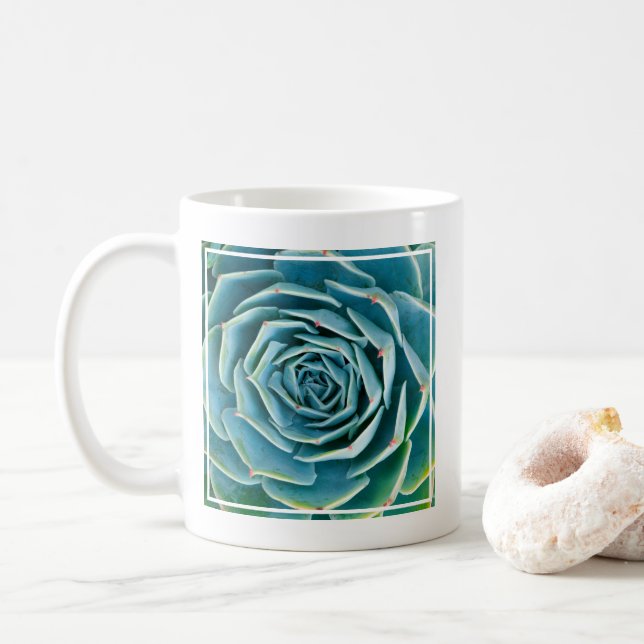 Echeveria Rosette, Secret Garden of Marrakech Coffee Mug (With Donut)