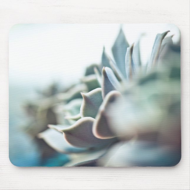 Echeveria succulent mouse pad (Front)