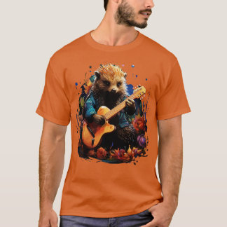 Echidna Playing Guitar T-Shirt