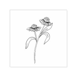 Echinacea Rubber Stamp