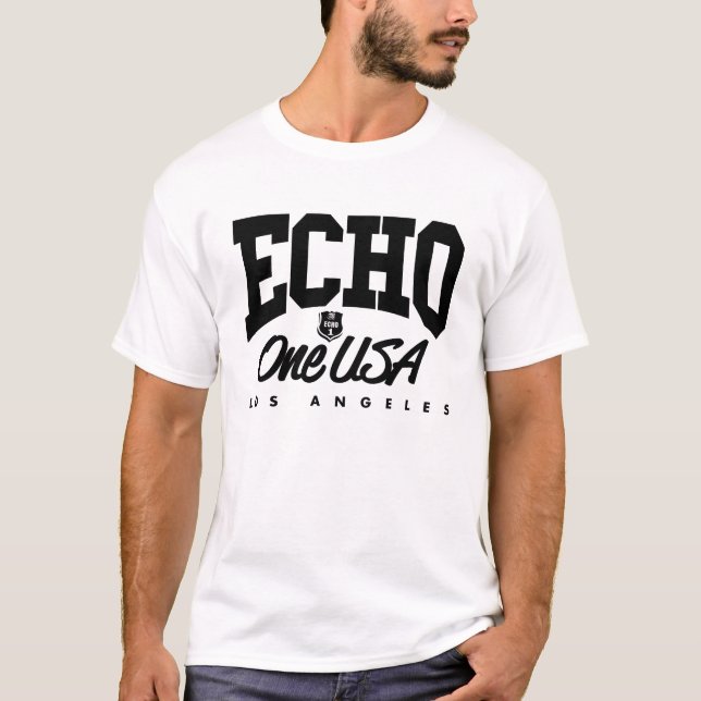 Echo1USA Crooked Light Tee (Front)