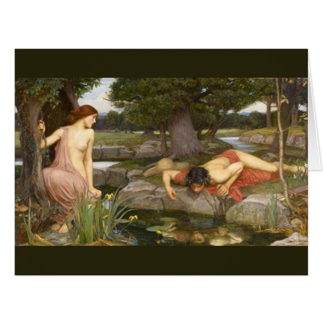 Echo and Narcissus by John William Waterhouse (Front Horizontal)