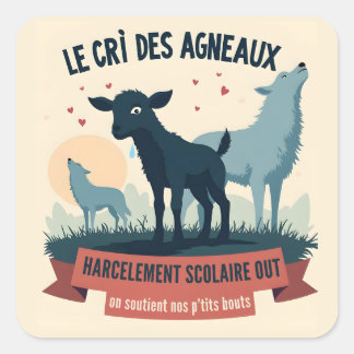 Écho Contre l’Oppression - Badge #BalanceTonTyra Square Sticker