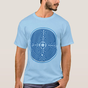 echo labyrinth chinese blue T-Shirt