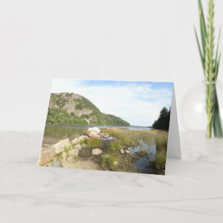 Echo Lake Beach at Acadia National Park Card