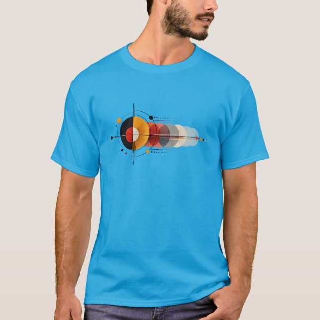 Echo – Minimalist Geometric Abstract Art T-Shirt (Front)
