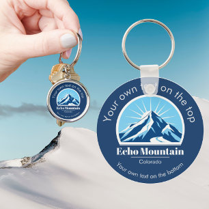 Echo Mountain Colorado ski resort gift  Key Ring