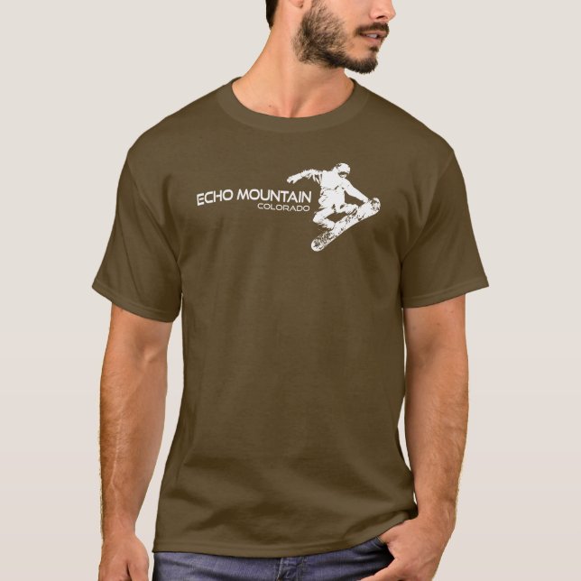 Echo Mountain Colorado Snowboarder T-Shirt (Front)