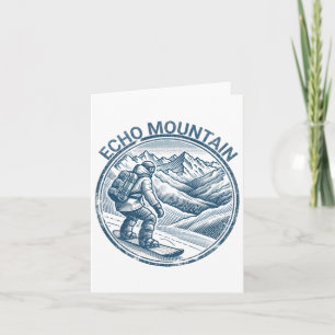 Echo Mountain Colorado Snowboarding Snowboarder  Card