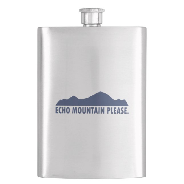Echo Mountain Please Hip Flask (Front)